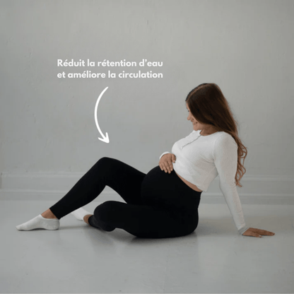 Comfortable Maternity Leggings with Supportive Stretch Belt for Pregnancy and Postpartum, Full-Length Yoga Pants-5