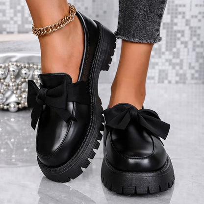 Thick Varnished Leather Moccasins for Women with Robust Sole for Comfort and Style-4