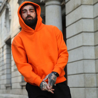 Relaxed Oversized Unisex Hoodie - Boxy Cut, Cotton Layering