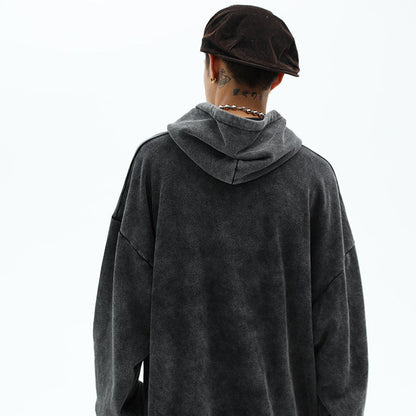 Mens Oversized Hoodie - Relaxed Cut, Vintage Cotton, Casual