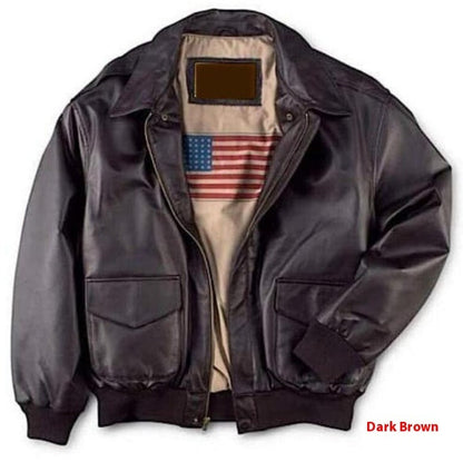 Retro-Inspired Fur-Collared, PU Leather, Cold-Weather Outerwear – Oversized Men's Bomber Jacket