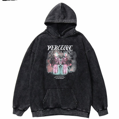 Mens Oversized Hoodie - Relaxed Cut, Vintage Cotton, Casual