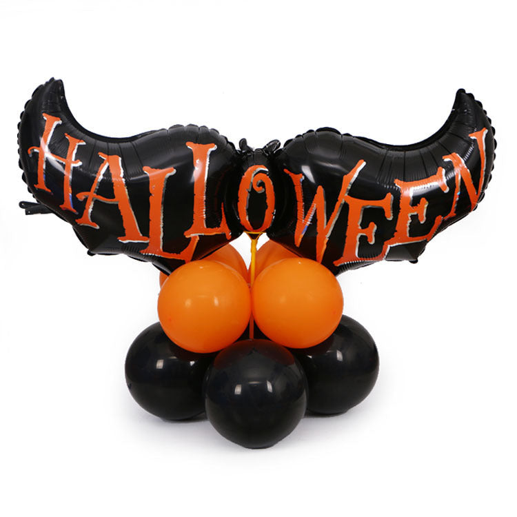 Halloween2025 Edition Balloons Party Kit With Banner And Props