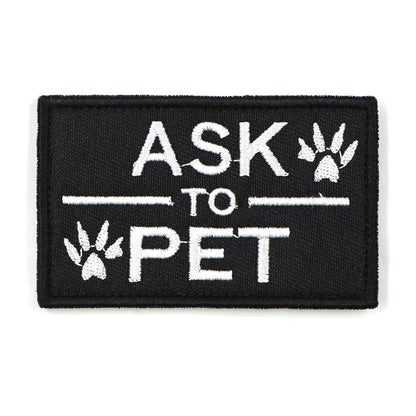 Service Dog Patch Black Harness Label Hook And Loop Fasteners Fall 2025 Simple On Off For Fast Identification