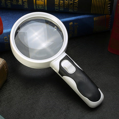 Magnifying Glass With LED Light Hand-Held 20x Magnifier For Reading Books Labels Back To School 2025 Gift
