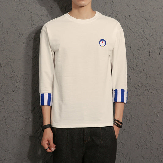 Light Men’s T Shirt - Relaxed Boxy Cut, Cotton Autumn