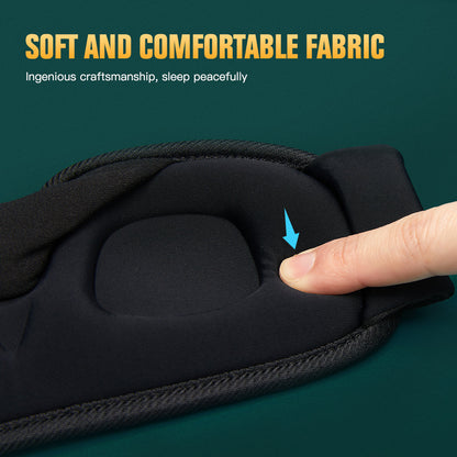 Light Blocking, Plush and Breathable Eyeshade for Travel and Night Rest – 3D Sleep Eye Mask