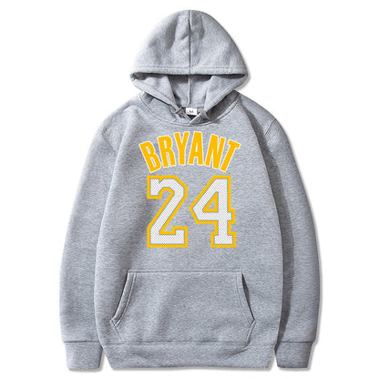 Plush Men's Basketball Hoodie - Pullover Polyester Game Day