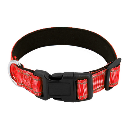 Reflective Dog Collar Fast-Lock Buckle - Safe Night Walks, Fall 2025 Gift Idea For Pets