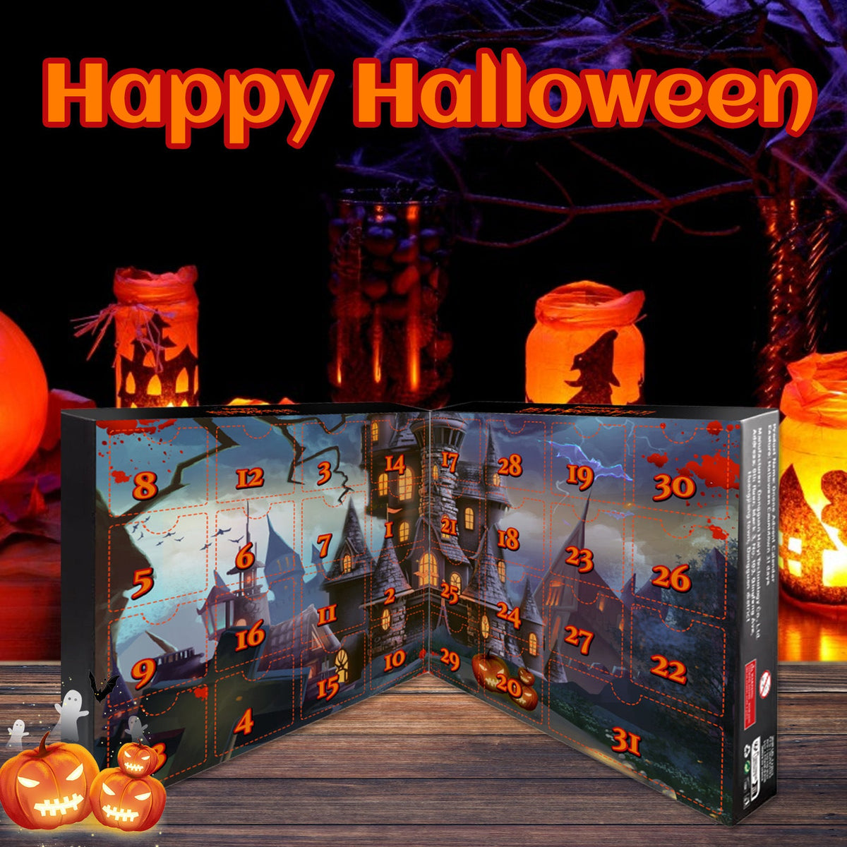 Blind Halloween Box Countdown Calendar 31 Days Kids