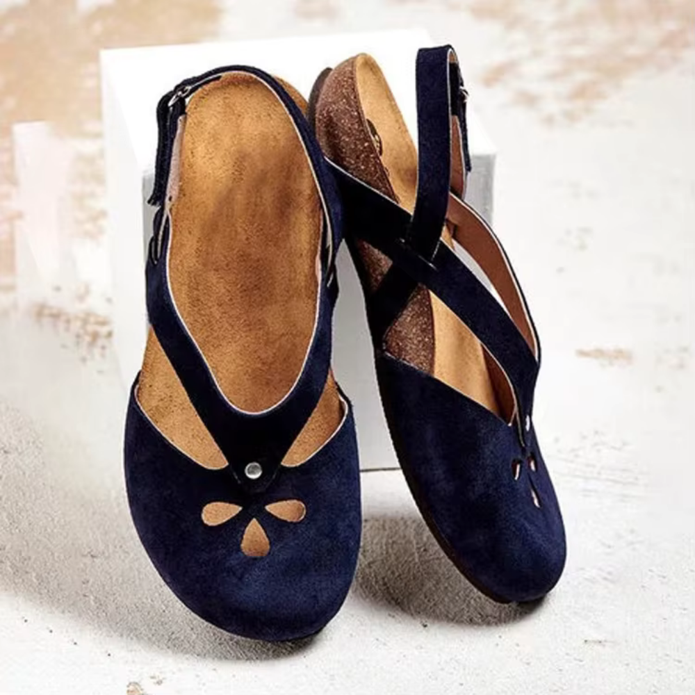 Retro Women's Sandals with Adjustable Ankle Strap, Soft Outsole, and Ajoured Design for Summer Style-2