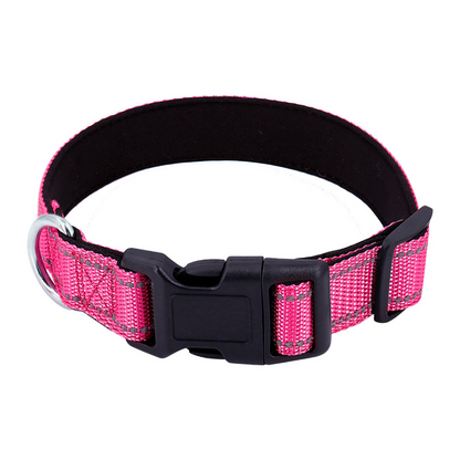 Reflective Dog Collar Fast-Lock Buckle - Safe Night Walks, Fall 2025 Gift Idea For Pets