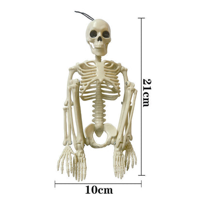 Plastic Halloween Skeleton Couple Props Wedding Veil Decor