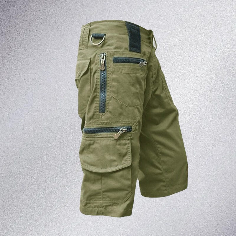 Variant image for Men's Cargo Shorts with 10 Pockets, Comfortable Cotton Fabric, Adjustable Waistband for Outdoor Activities-25