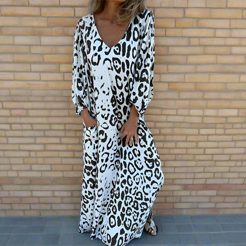 Vintage-Inspired Women's Maxi Dress, Elegant Long Formal Dress with Comfortable Fit and Versatile Style for Any Occasion-2