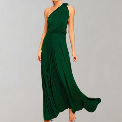 Variant image for Elegant Long Sleeve Maxi Dress with Adjustable Wrap Overlay for Women - Versatile and Comfortable for Any Occasion-1