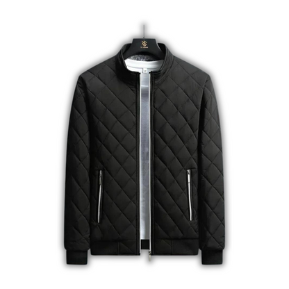 Men's Insulating Jacket - Quilted Bomber, Fleece, Winter