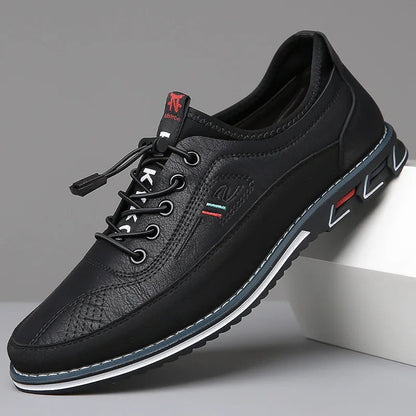 Variant image for Elegant Oxford Men's Shoes in Premium Leather with Comfortable Insole, Available in Brown, Black, Gray, and Khaki-37