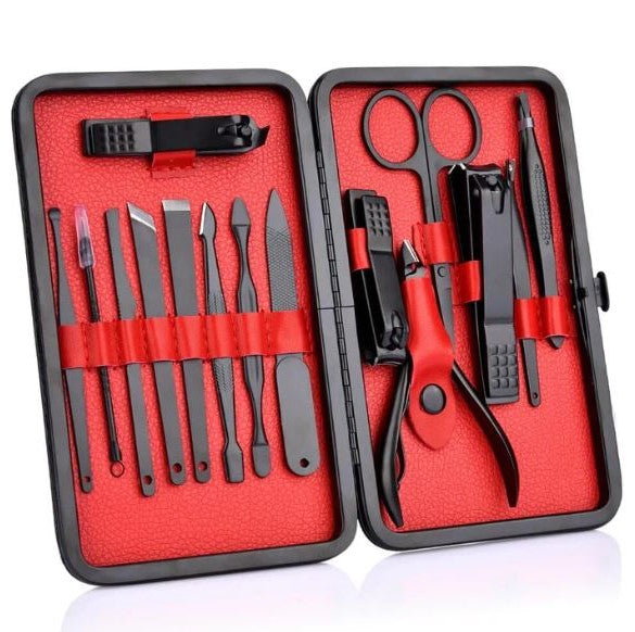 Manicure2025 Edition Kit Stainless Steel Pro-Grade Nail Kit With Travel Case Holiday Gift