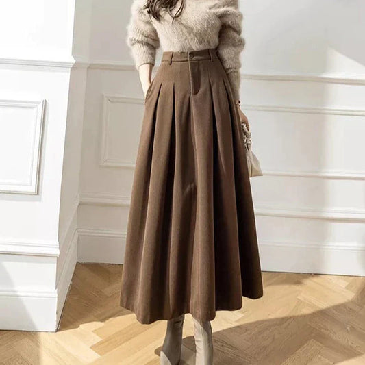 Elegant Long Black Skirt for Women, Versatile Maxi Skirt for Daily Wear, Comfortable Fit, Easy to Pair-1