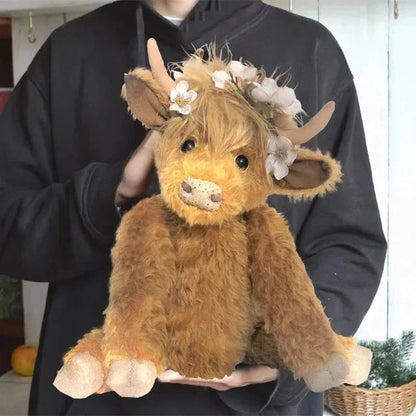Cow Highland Plush Alpaca Fur Decor Fall 2025 Gift