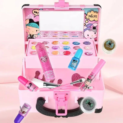 Princess Makeup Play Kit for Kids - Safe, Non-Toxic Cosmetic Kit with Lipstick & Eye Shadow