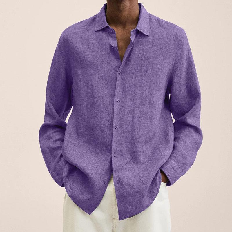 Elegant Linen Shirt for Men - Breathable Trendy Fit for All Occasions, Cozy Summer Wear, Multi-Use Casual Attire
