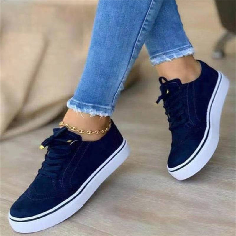 Variant image for Comfortable Platform Sneakers for Women, Stylish and Versatile Footwear in Blue, White, Green, Black - Perfect for Casual Wear-25