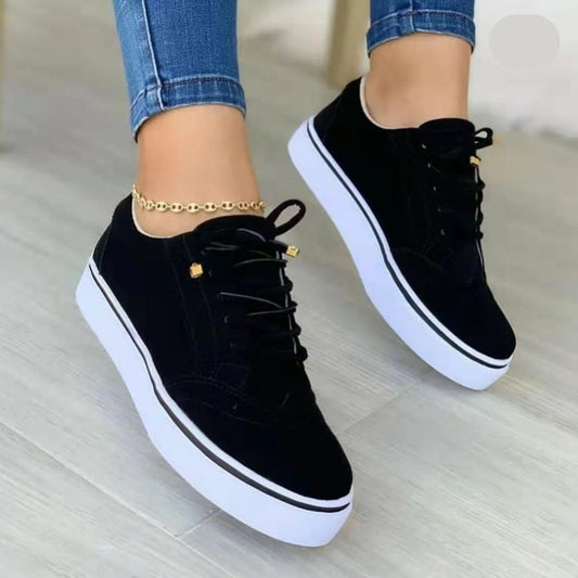 Variant image for Comfortable Platform Sneakers for Women, Stylish and Versatile Footwear in Blue, White, Green, Black - Perfect for Casual Wear-1