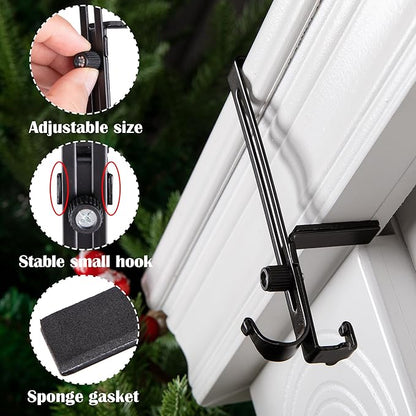 Hangers Stocking Heavy Duty 2in1 Garland And Mantel Decor Holiday 2025 No Slip 20 Lb Capacity