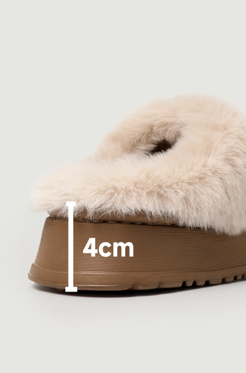 Plush HK Winter Slippers for Women