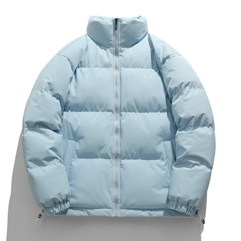 Relaxed Warm Men Down Coat - Boxy Puffer, Polyester, Urban