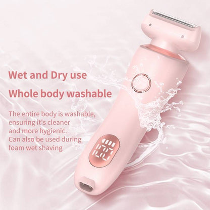 Motor-Driven Shaver 3D Floating Blade Dual-Head Water-Resistant Wet Dry Use Gentle Painless Hair Removal Fall 2025 Self-Maintenance Gift