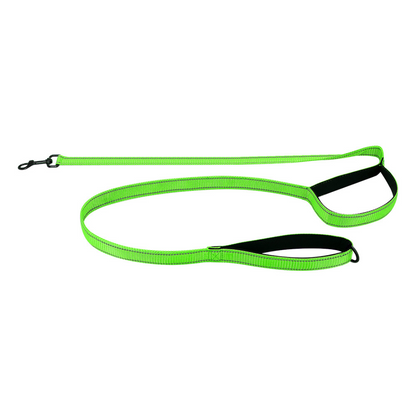 Traffic Handle, Nighttime Visibility, Fall 2025 Pet Safety – Reflective Dual-Handle Dog Leash