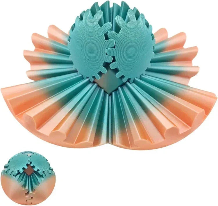 Gear Fidget Ball Steampunk 3D Printed Stress Relief