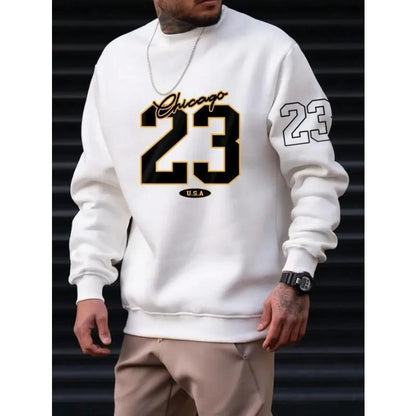 Relaxed Crewneck, Fleece, Casual – Warm Men’s Sweatshirt