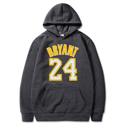 Plush Men's Basketball Hoodie - Pullover Polyester Game Day