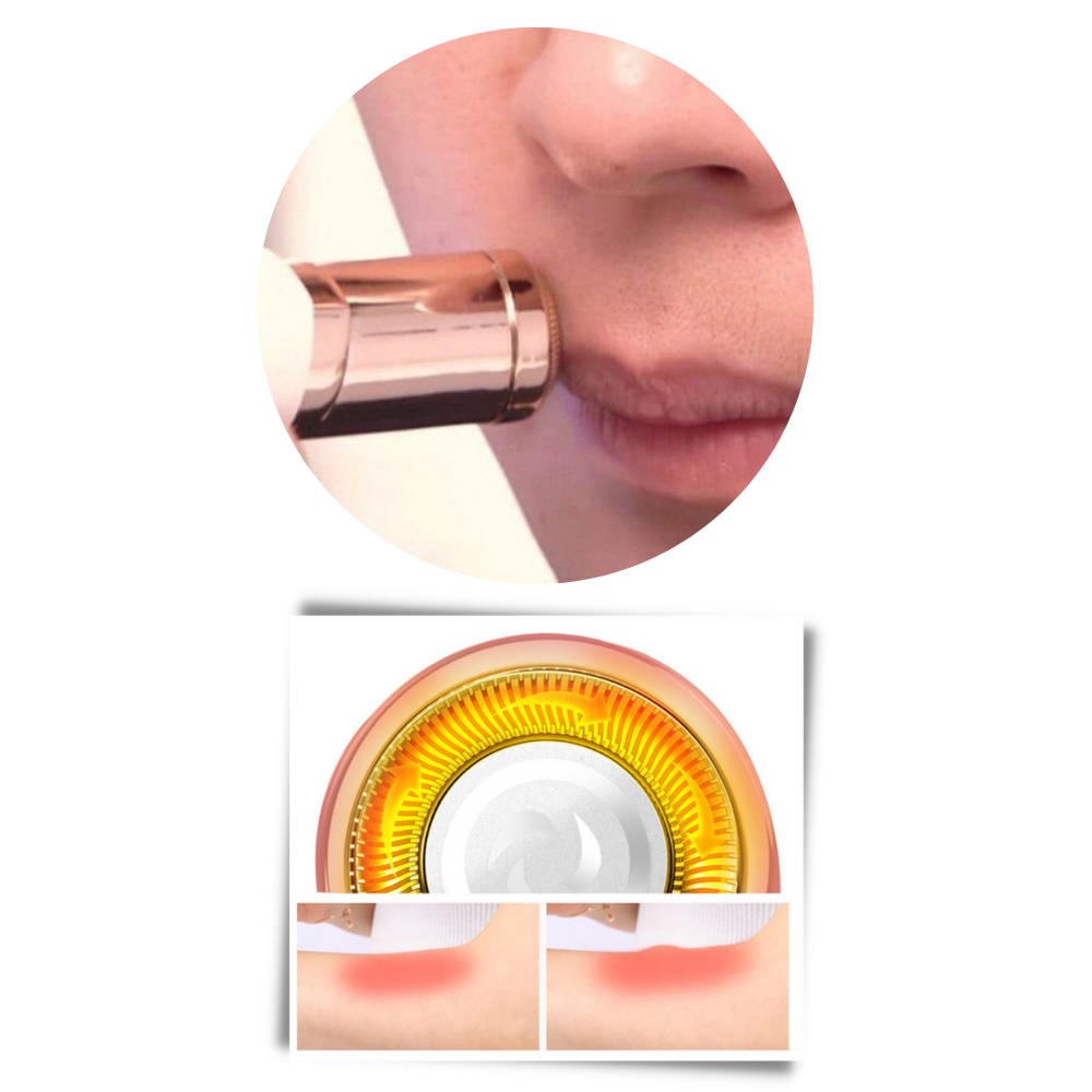 Motor-Driven Facial Hair Shaver - Travel-Friendly, Safe Shaving Device for Men and Women, Simple to Clean