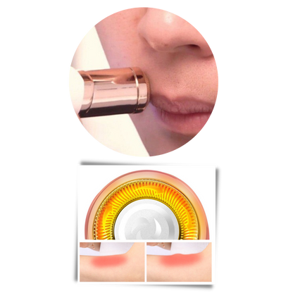 Motor-Driven Facial Hair Shaver - Travel-Friendly, Safe Shaving Device for Men and Women, Simple to Clean