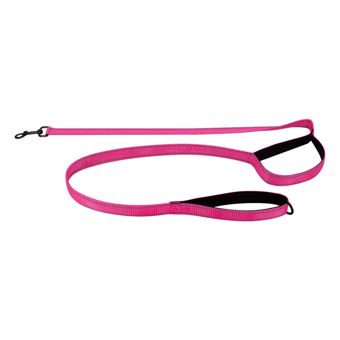 Traffic Handle, Nighttime Visibility, Fall 2025 Pet Safety – Reflective Dual-Handle Dog Leash