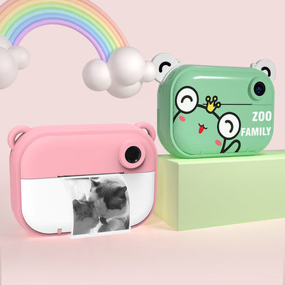 Kid Instant Print Camera - Fun Photography for Kids, Light, Simple to Use, Black & White Prints