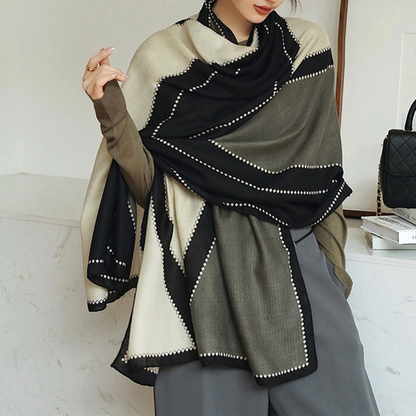 Light Women’s Rectangular Shawl - Cotton Viscose City