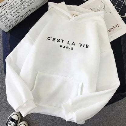 Cozy Oversized Women's Hoodie - Relaxed Plush, For Winter