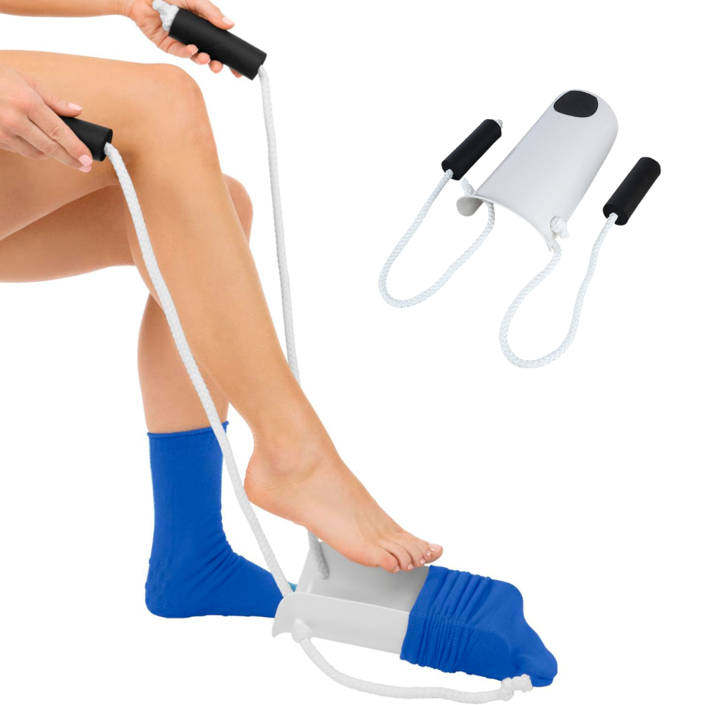 Sock Aid No Bend Dressing Device Light Travel