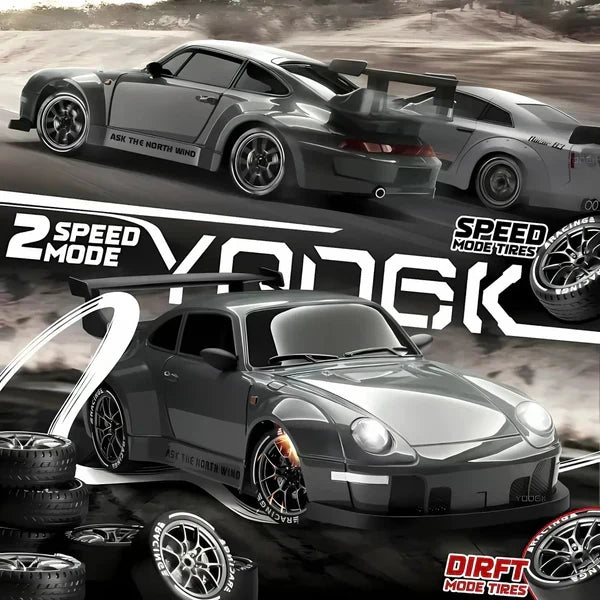 Car RC 4WD LED Lights Retro Drift Master Style High Traction Night Racing Fall 2025 Gift Idea