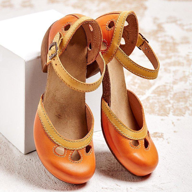 Elegant Women's Sandals with Low Heel for Comfort, Versatile Design for Casual and Formal Occasions-2