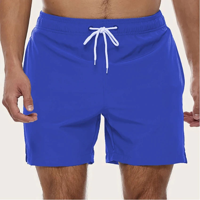 Fast-Drying Men's Swim Trunks with Elastic Waist, Comfortable and Versatile Bathing Suit for Swimming and Beach Activities-4