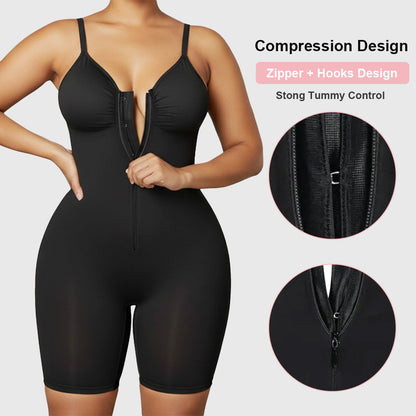 Women's Seamless Shapewear Bodysuit - full-body shaping, spandex blend, everyday wear