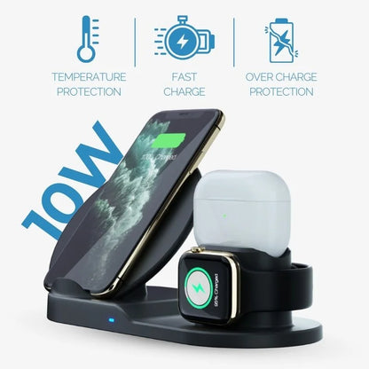3 In 1 Cordless Charging Dock Station Desk Organizer