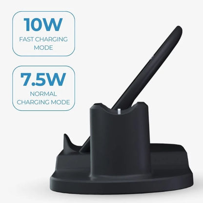 3 In 1 Cordless Charging Dock Station Desk Organizer